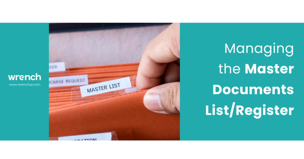 Managing The Master Documents List